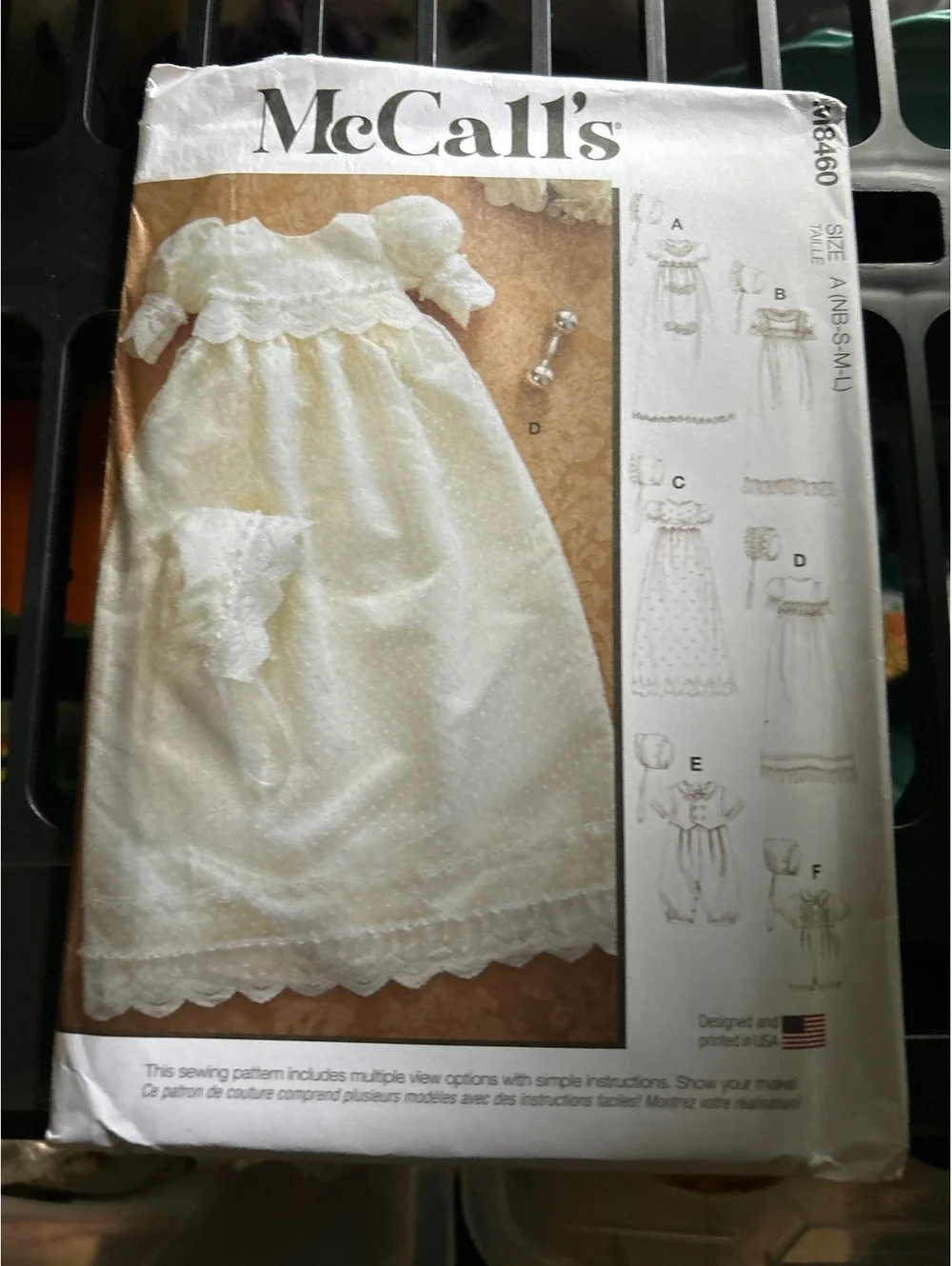 McCall's M8460 Vintage Sewing Pattern for Baby and Toddler Dresses